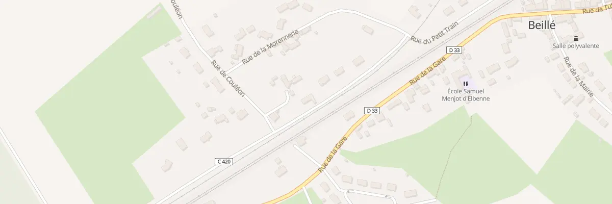 Plan du 14 Rue de la Mare à Beillé