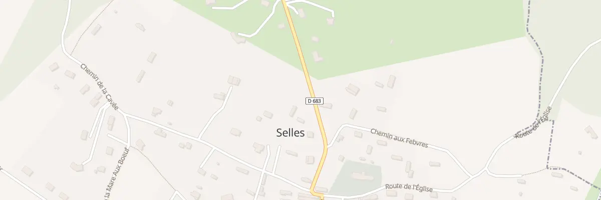 Plan du 159 Rte de Tourville à Selles