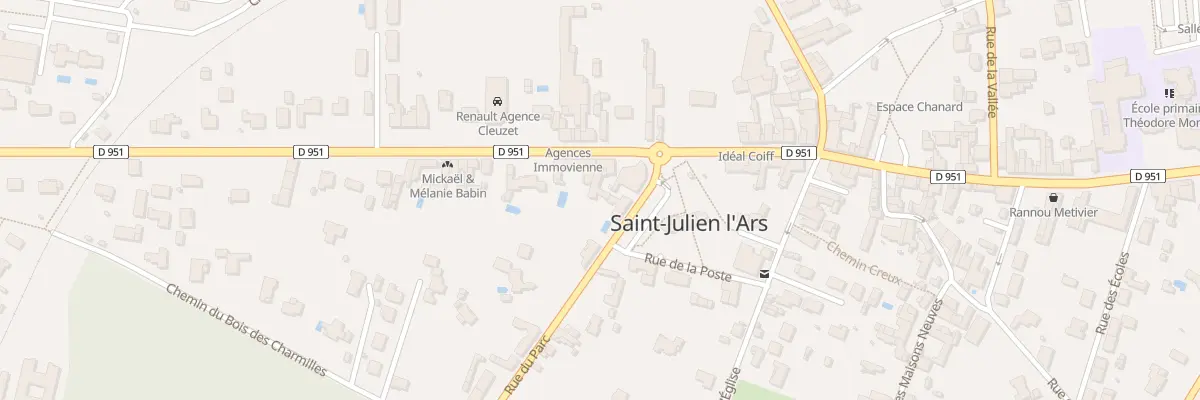 Plan du 4 Espa Commercial du Parc à Saint-Julien-l’Ars