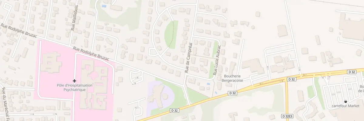 Plan du 4 Rue de Campréal à Bergerac
