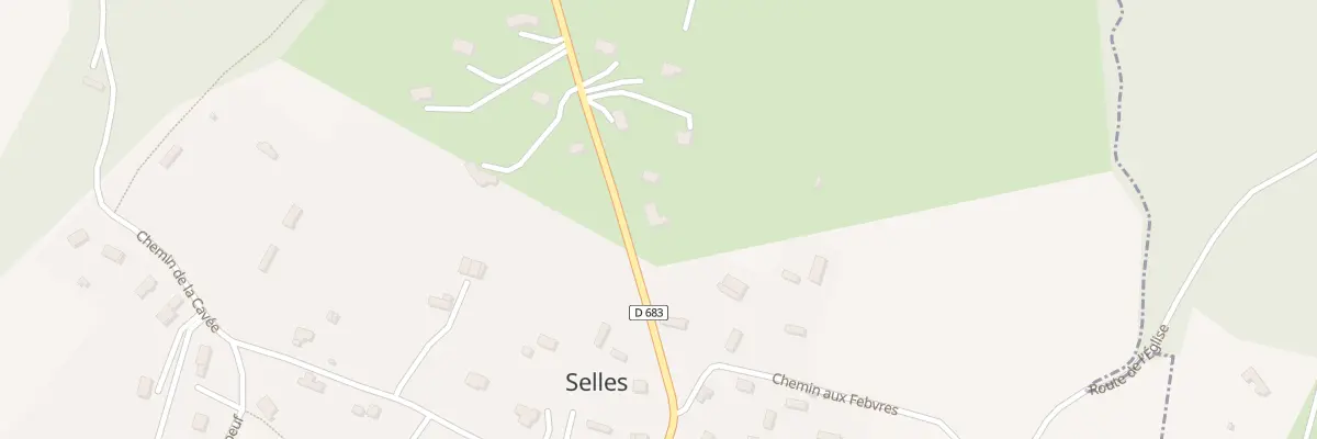 Plan du 212 Rte de Tourville à Selles