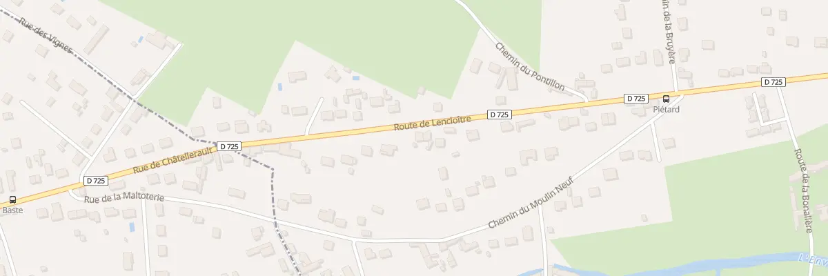 Plan du 71 Rte de Lencloître à Châtellerault