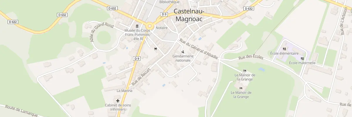 Plan du 3 Rue de Recurt à Castelnau-Magnoac