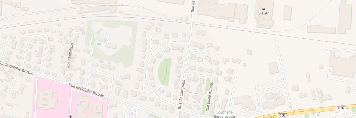 Plan du 20 Rue de Campréal à Bergerac
