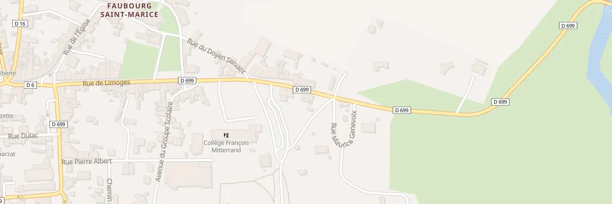 Plan du 45 Rte de Limoges à Montbron