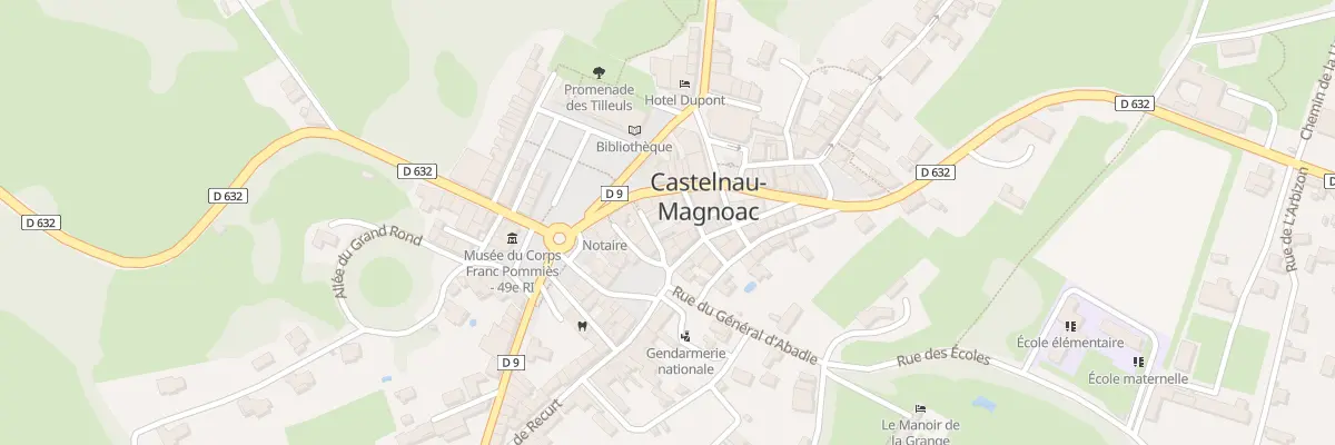 Plan du 6 Rue des Vicomtes de Labarthe à Castelnau-Magnoac