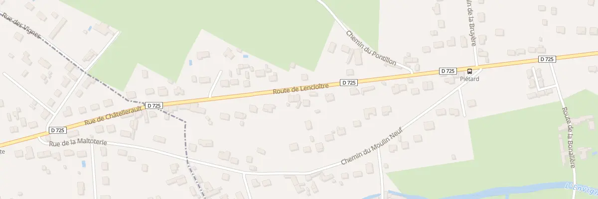 Plan du 69 Rte de Lencloître à Châtellerault