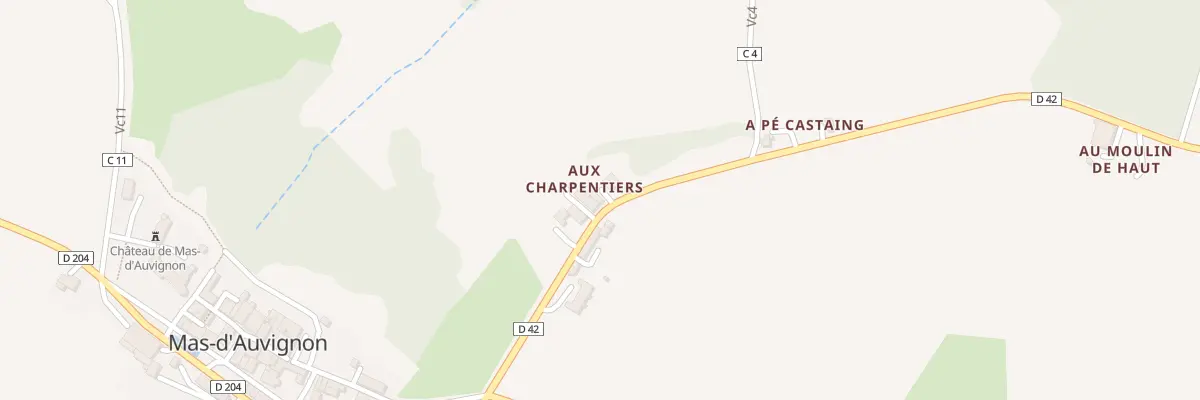 Plan du 395 Aux Charpentiers à Mas-d’Auvignon