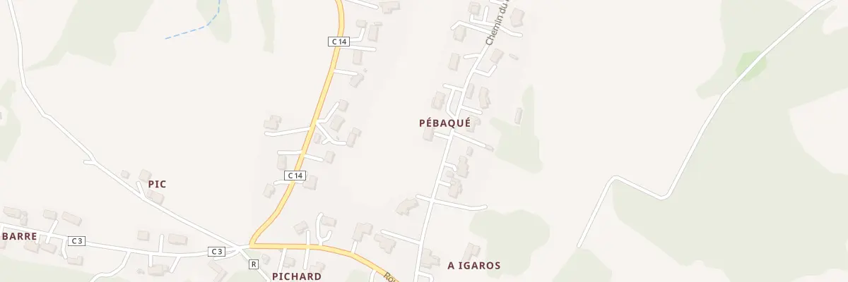 Plan du 201 Che du Moulin de Pébaqué à Sainte-Colombe-en-Bruilhois