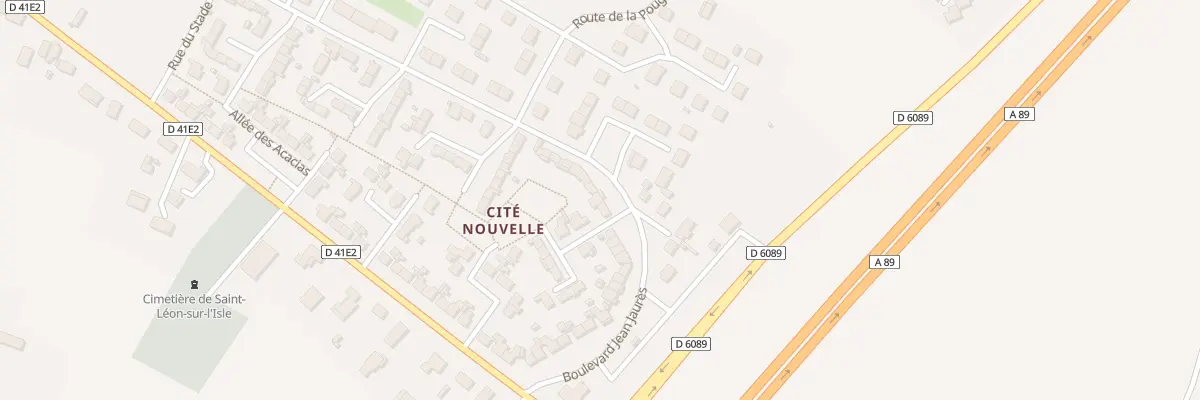 Plan du 33 Bd Jean Jaurès à Saint-Léon-sur-l’Isle