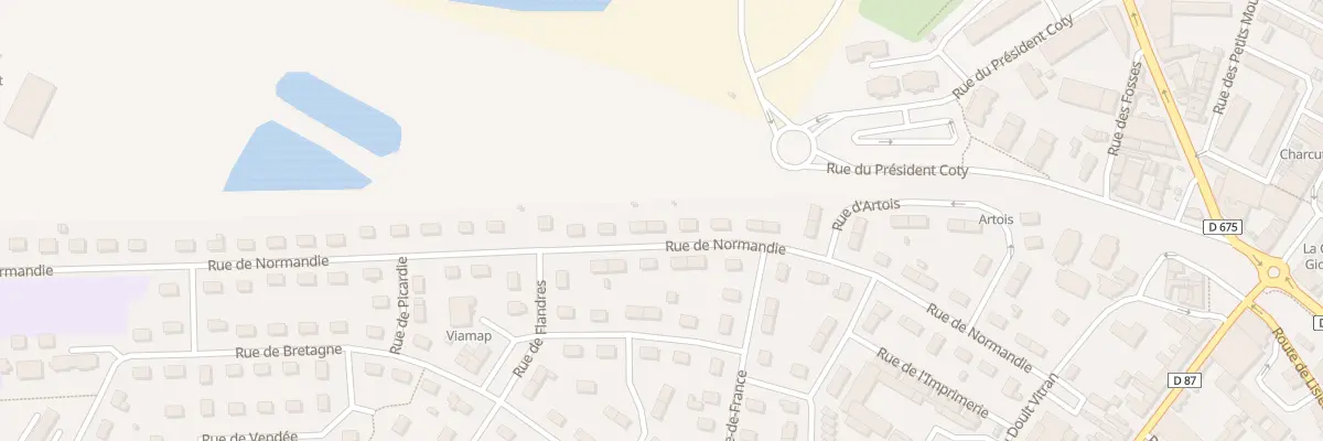 Plan du 22 Rue de Normandie à Pont-Audemer