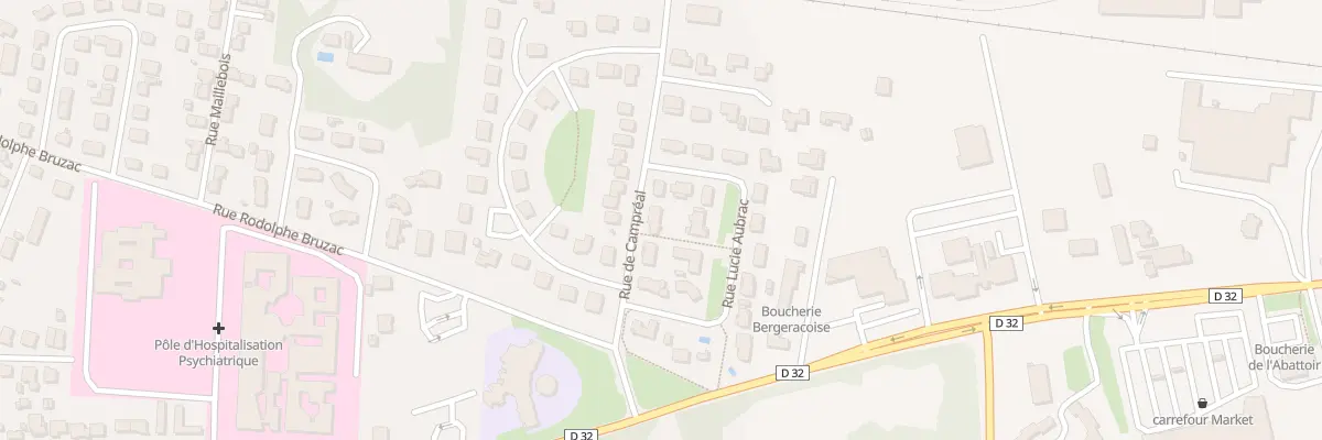 Plan du 9011 Rue de Campréal à Bergerac