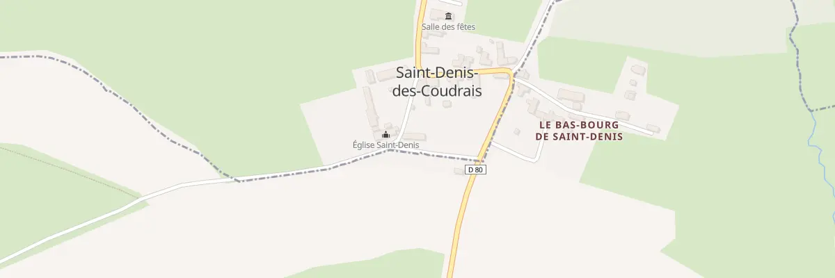 Plan du 5051 Le Bourg à Saint-Denis-des-Coudrais