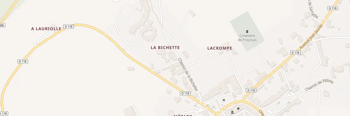 Plan du 5226 La Bichette à Prayssas