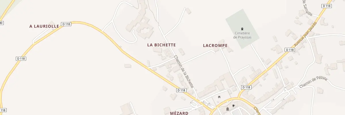 Plan du 3 Che de la Bichette à Prayssas