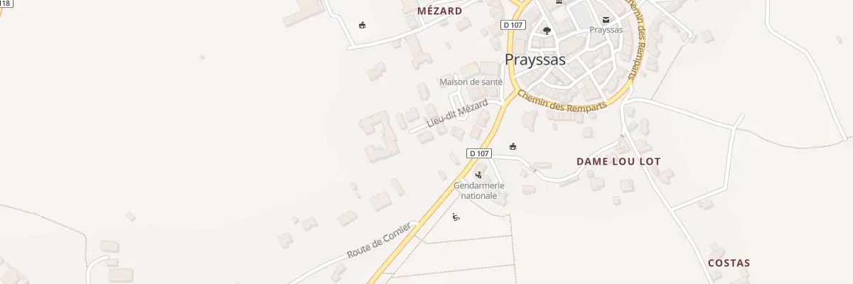 Plan du 5453 Mezard à Prayssas