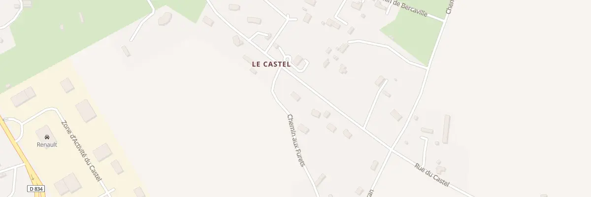 Plan du 732 Rue du Castel à Lieurey