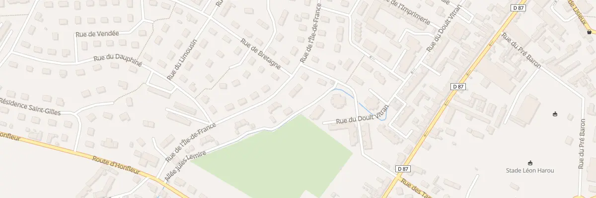 Plan du 21 Rue de l’Ile de France à Pont-Audemer