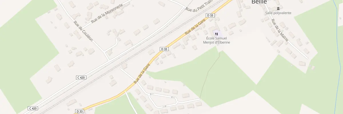 Plan du 25 Rue de la Gare à Beillé