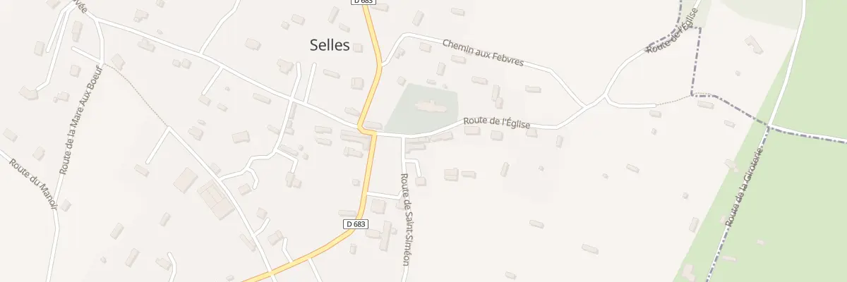 Plan du 20 Rte de l’Eglise à Selles