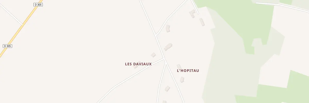 Plan du 2 Les Daviaux à Marçon