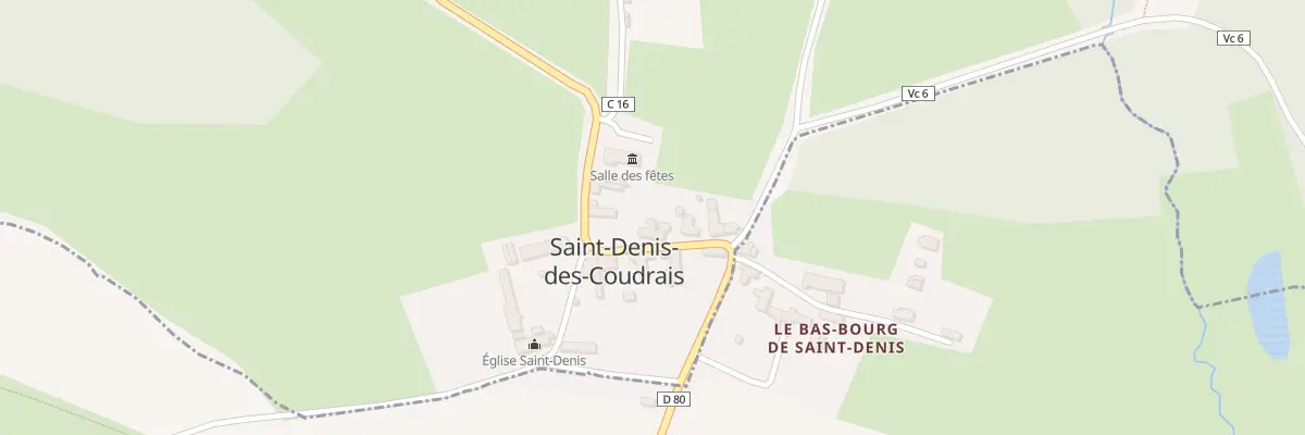 Plan du 5043 Le Bourg à Saint-Denis-des-Coudrais