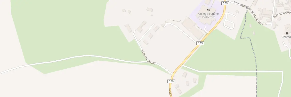 Plan du 2 All du Bucail à Thiergeville
