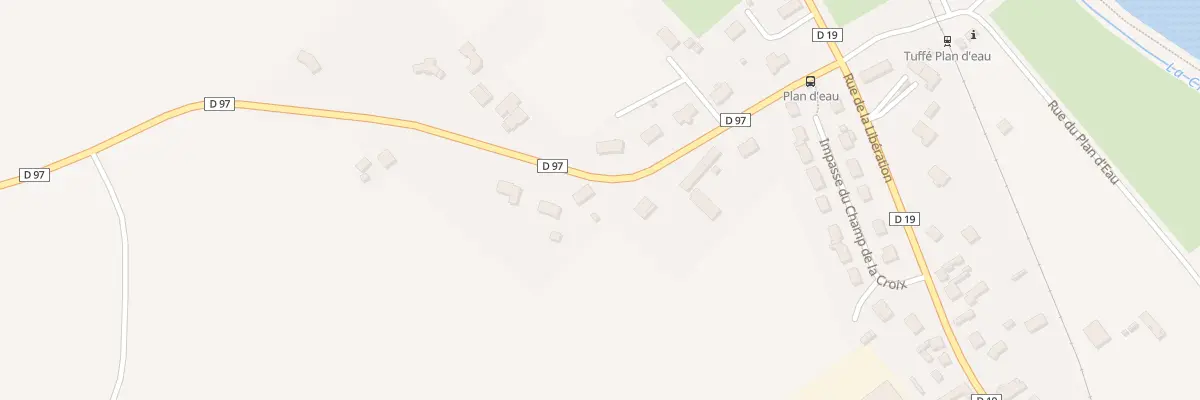 Plan du 9 Rue de la Croix à Tuffé Val de la Chéronne