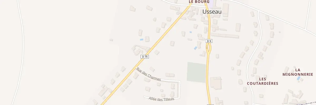 Plan du 13 Rue du Prieuré à Usseau