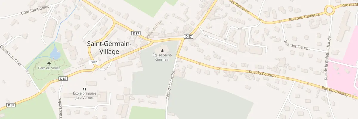 Plan du 1 Rue du Coudray Saint Germain à Pont-Audemer