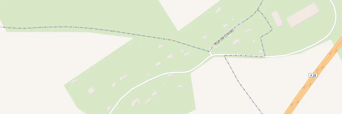 Plan du 9000 Rte de St Martin du Tilleul à Saint-Vincent-du-Boulay