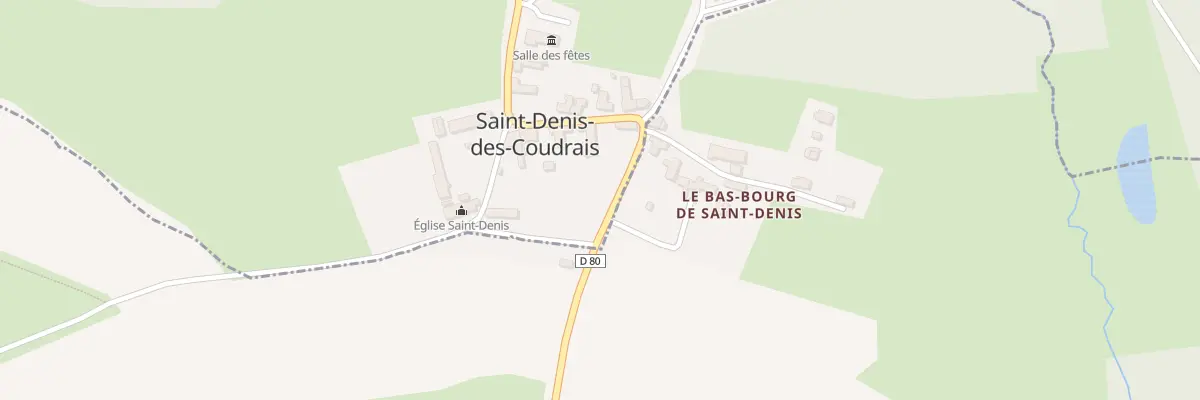 Plan du 5050 Le Bourg à Saint-Denis-des-Coudrais