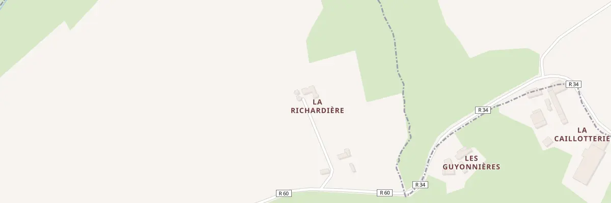 Plan du 5184 La Richardiere à Saint-Vincent-du-Lorouër
