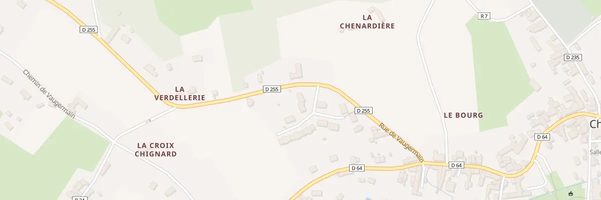 Plan du 2 Rue de la Croix Chignard à Chahaignes