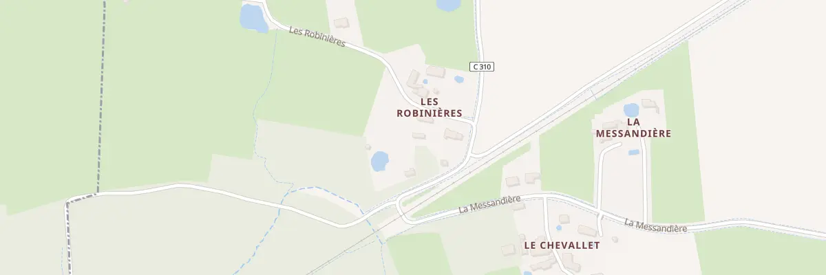 Plan du 269 Les Robinières à Druye