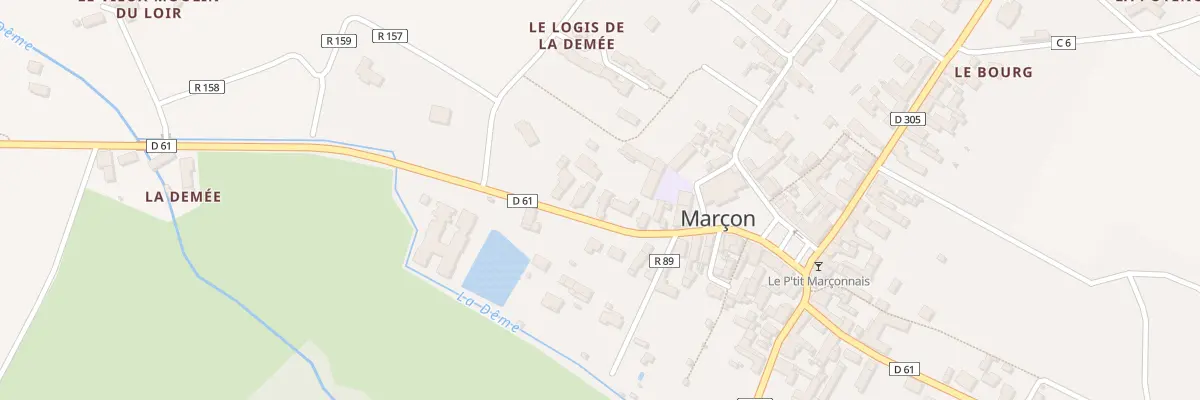 Plan du 6 Rte du Port Gautier à Marçon