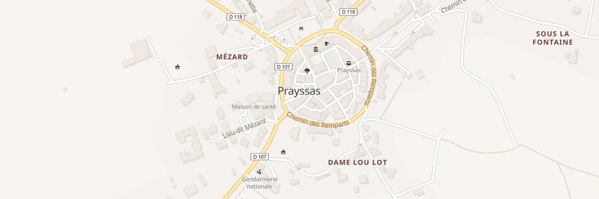 Plan du 2 Rue Bernard Palissy à Prayssas