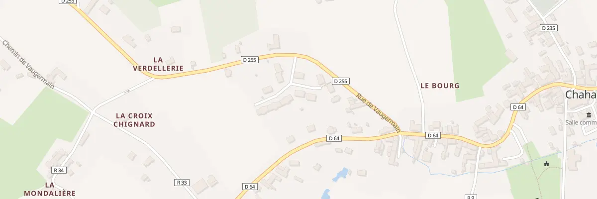 Plan du 9 Rue de la Croix Chignard à Chahaignes