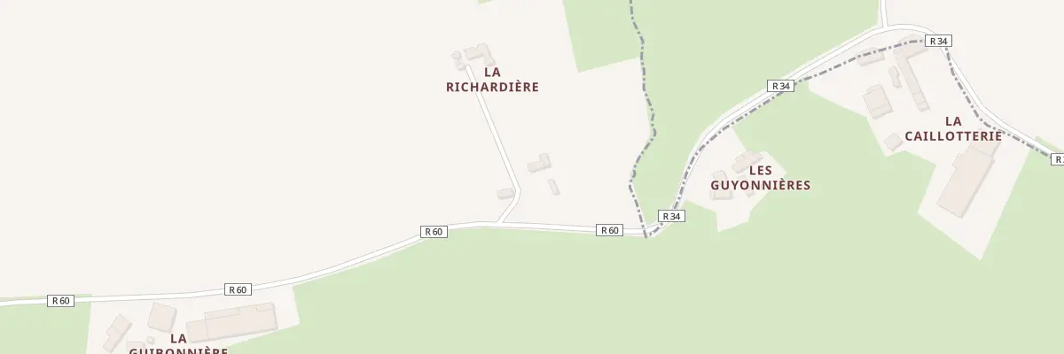 Plan du 5481 La Richardiere à Saint-Vincent-du-Lorouër