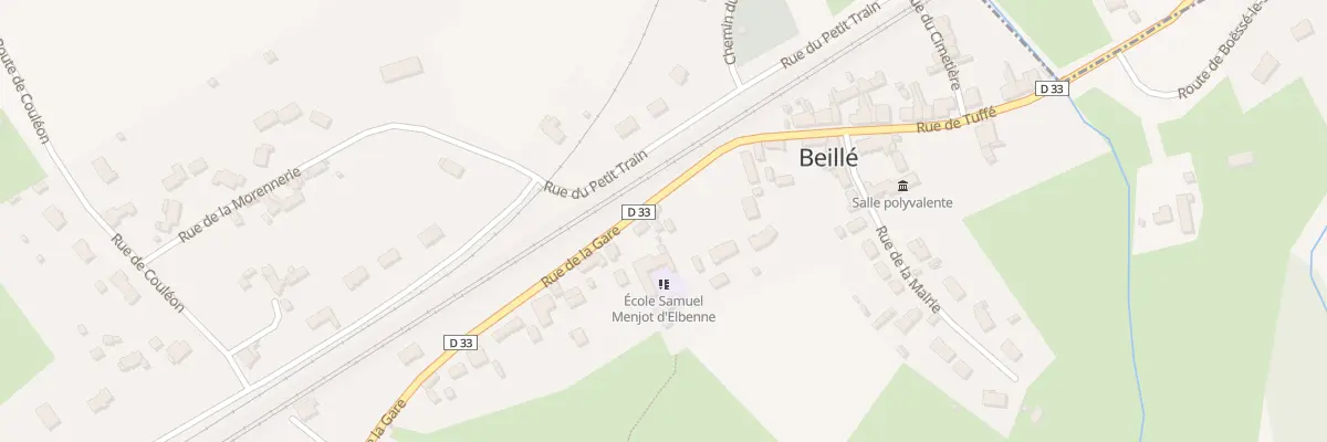 Plan du 11 Rue de la Gare à Beillé
