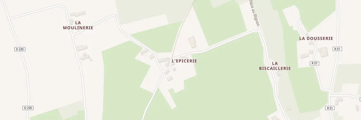 Plan du 5361 L’Epicerie à Chahaignes