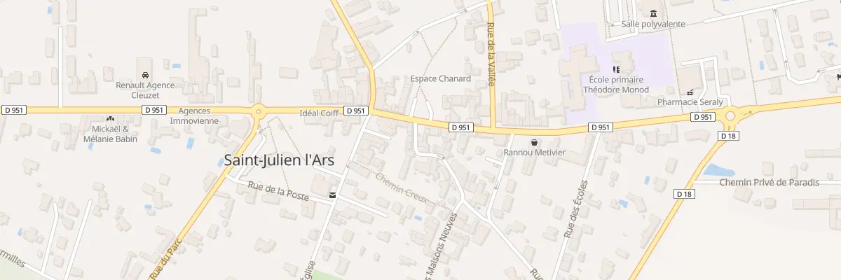 Plan du 1 Rue de la Jambe à l’Âne à Saint-Julien-l’Ars