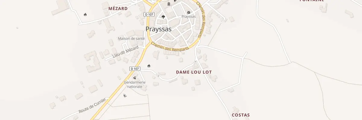 Plan du 13 Che des Remparts à Prayssas