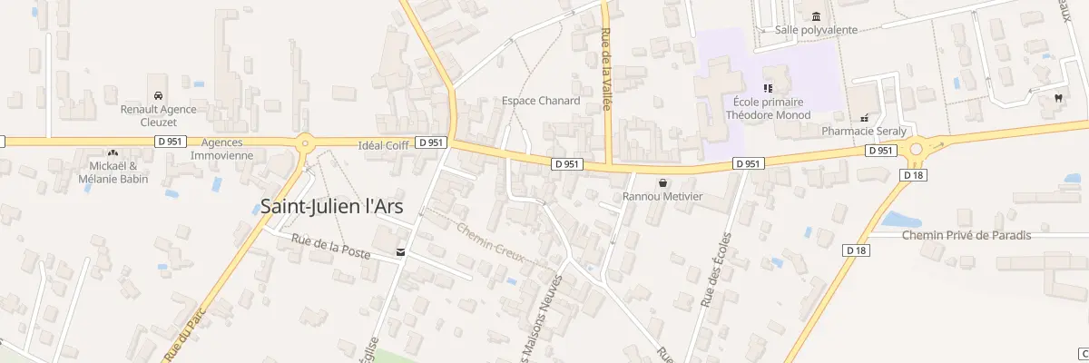 Plan du 15 Rue de Chauvigny à Saint-Julien-l’Ars