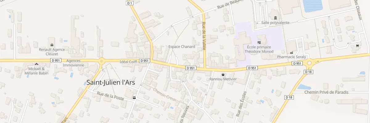 Plan du 14 Rue de Chauvigny à Saint-Julien-l’Ars