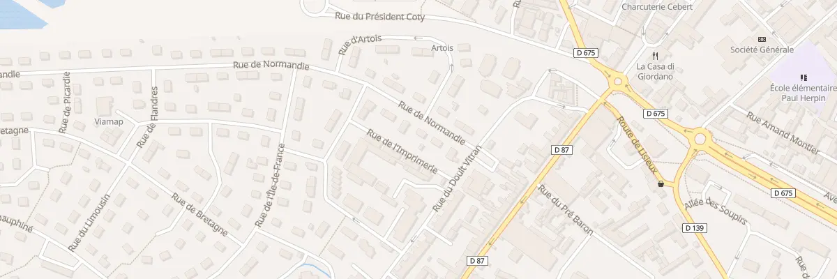 Plan du 5 Rue de Normandie à Pont-Audemer