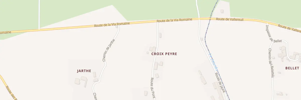 Plan du 22 Le Pont à Vallereuil