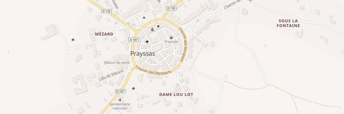 Plan du 3 Rue Frédéric Roumanes à Prayssas