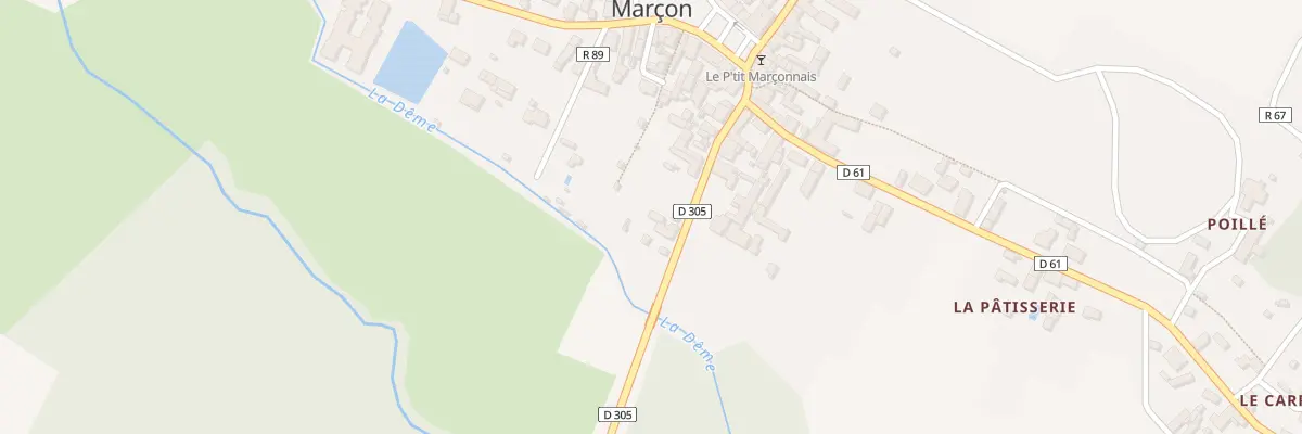 Plan du 51 Rte du Val De Loir à Marçon