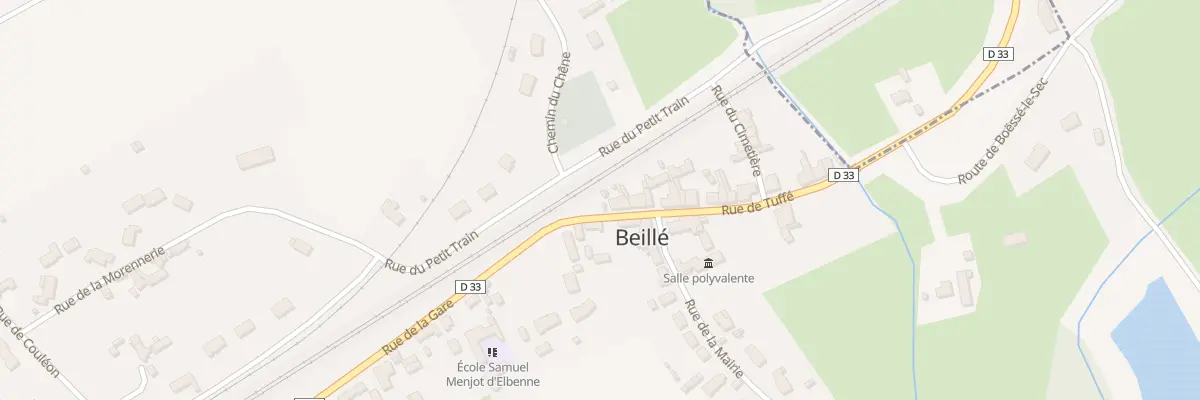 Plan du 8 Rue de la Gare à Beillé